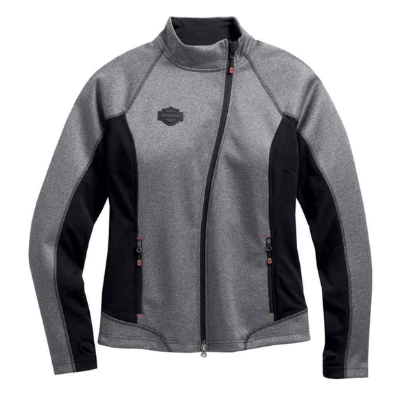 Harley-Davidson Jackets & Blazers - Harley-Davidson® Women's Mid-Layer Soft Shell Jacket, Size M Marled Gray